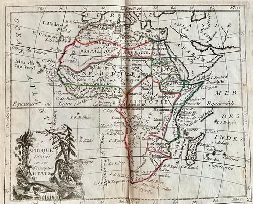 Africa. 1780 by J. de la Porte, Paris (1 of 1)