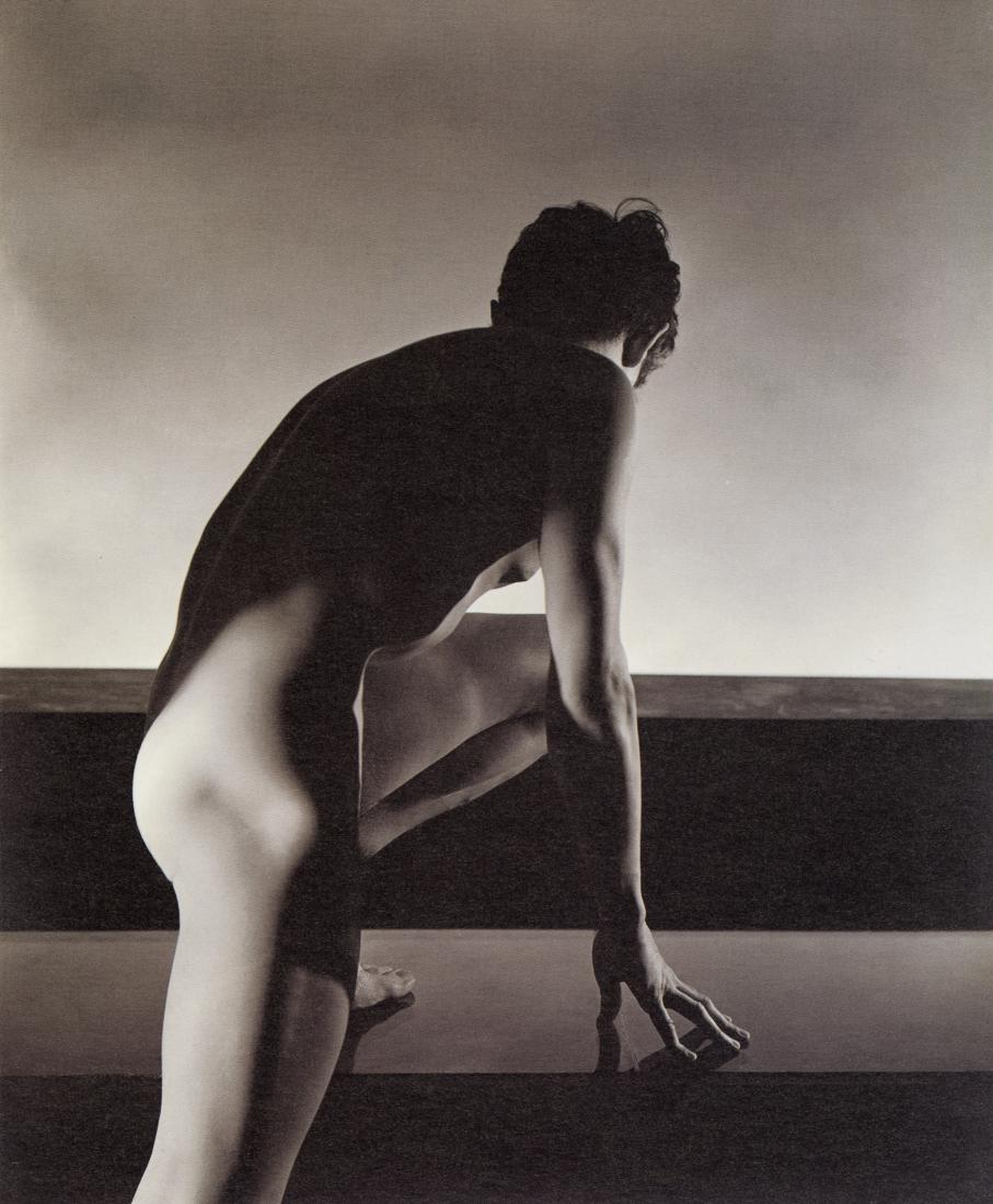 GEORGE PLATT-LYNES - Alfred Herrick, 1940: Artist: George Platt-Lynes Title: Alfred Herrick, 1940 Medium: Photo Litho, 1998, USA Dimensions: 6.45x7.8" Description: Heat Wax Mounted on 8.5x11" Conservation Board Artist Bio: George Platt Lynes w