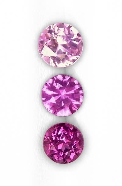 3 Pcs Natural Sapphire 0.60tcw Round Diamond Fancy (1 of 1)