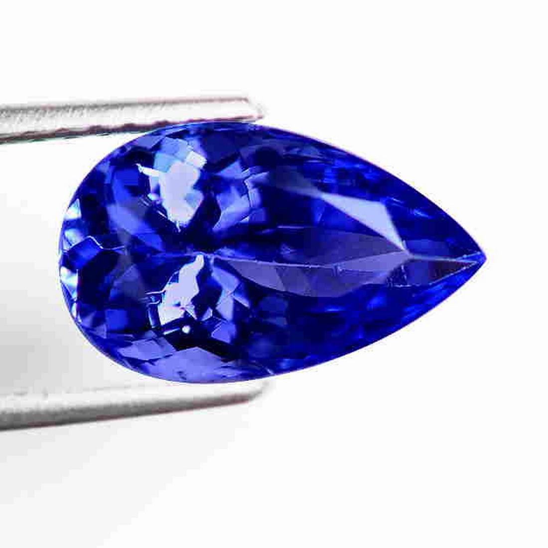 4.99 Cts GIA Certified Natural Pear Tanzanite: Title: 4.99 Cts GIA Certified Natural Pear Tanzanite Color/Clarity: Blue/Tanzanite Gemstone Type: Tanzanite Carat Weights: 4.99 Cts Size/Dimensions: 13.65 x 8.25 x 6.75 mm Additional Information: GIA-