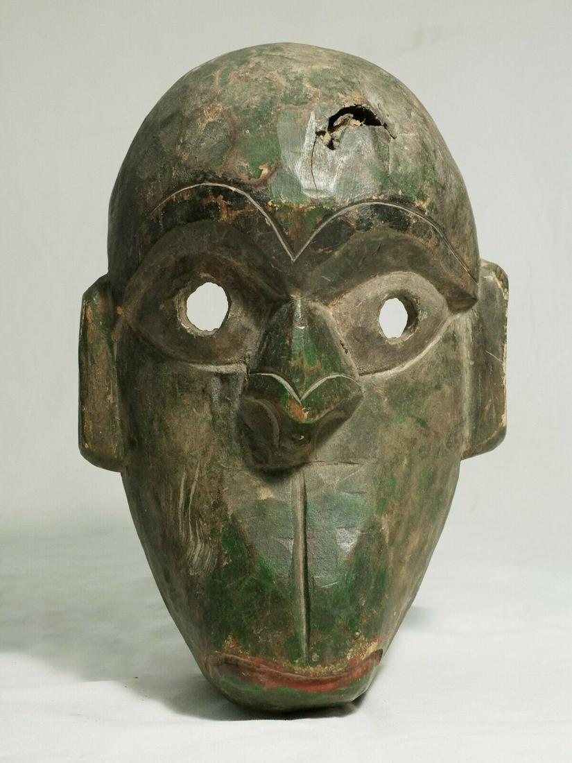 Old Nepalese Ritual Painted Hanuman Mask - Tribal (1 of 12)