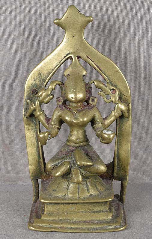 17/18c Indian bronze GODDESS DURGA (1 of 6)