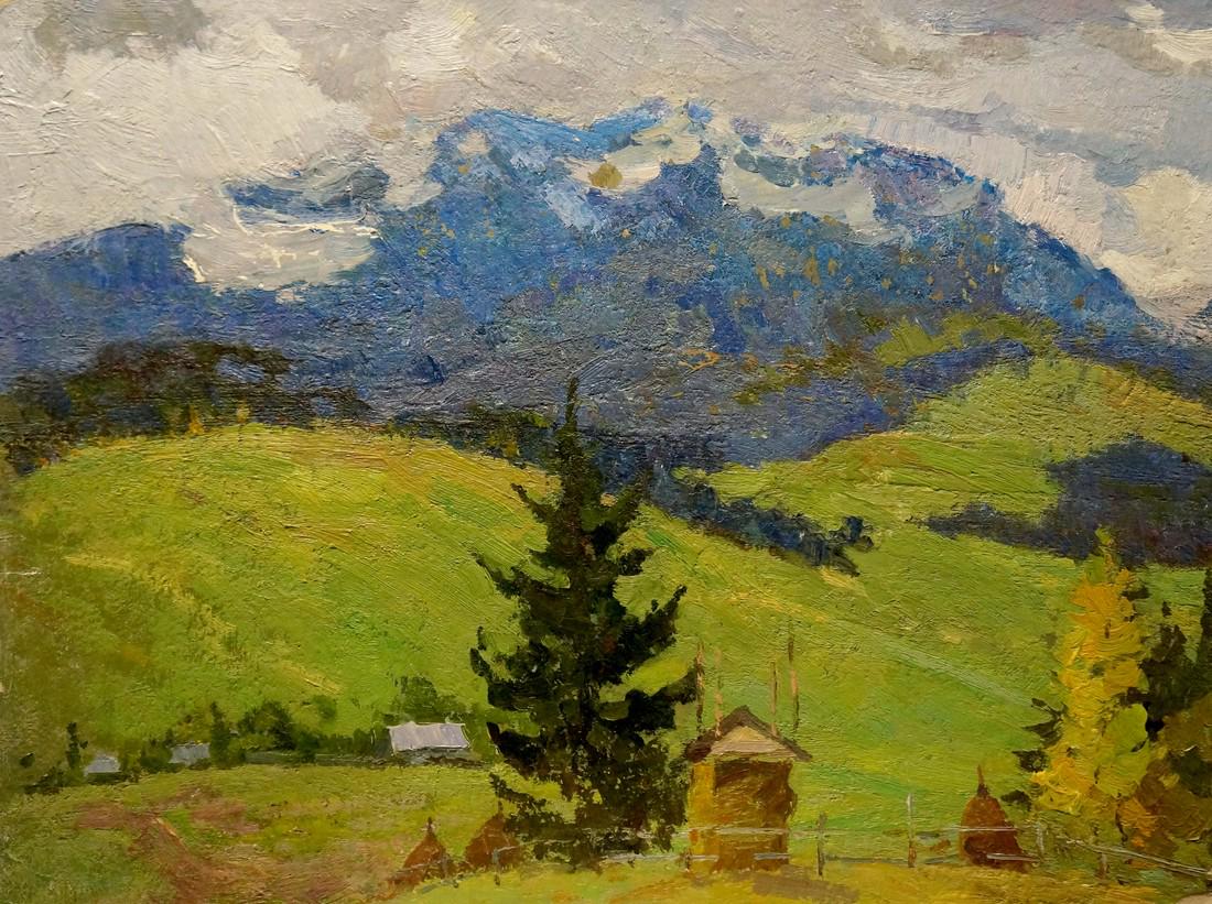 Oil painting Gray day Sevastyanov Viktor Grigorievich (1 of 8)