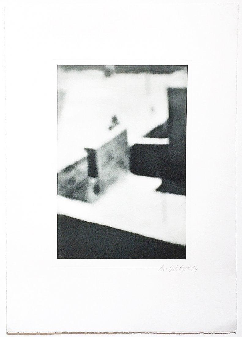 Eva Schlegel Untitled 1994: Artist: Eva Schlegel Title: Eva Schlegel Untitled 1994 Medium: Etching on heavy paper Dimensions: 21" x 14 7/8" Description: Etching/aquatint on heavy paper, signed in pencil Reserve: $250.00 Shipping