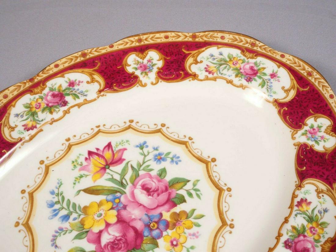Royal Albert LADY HAMILTON Bone China Oval Serving: This is a gorgeous Bone China Small Oval Serving Platter It is made by Royal Albert in England in Lady Hamilton pattern. It is properly marked with Royal Albert back stamp The pattern is with beautifu