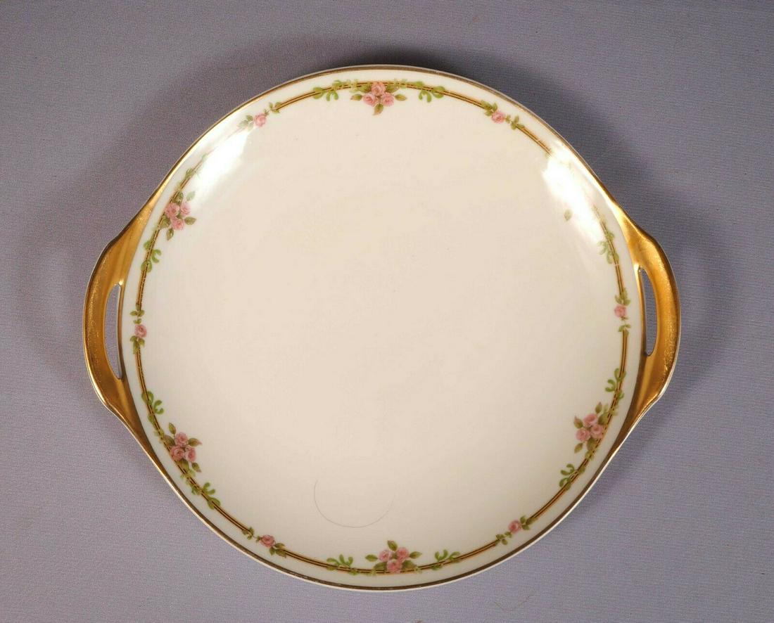 Limoges HAVILAND France Schleiger 625 Cake Snack Tray: This is a rare and gorgeous Cake Plate/Tray/Dich. It is made in Limoges, France by Theodore Haviland . The pattern is Schleiger 625. It is very close and can be combined with pieces from Richmond patt