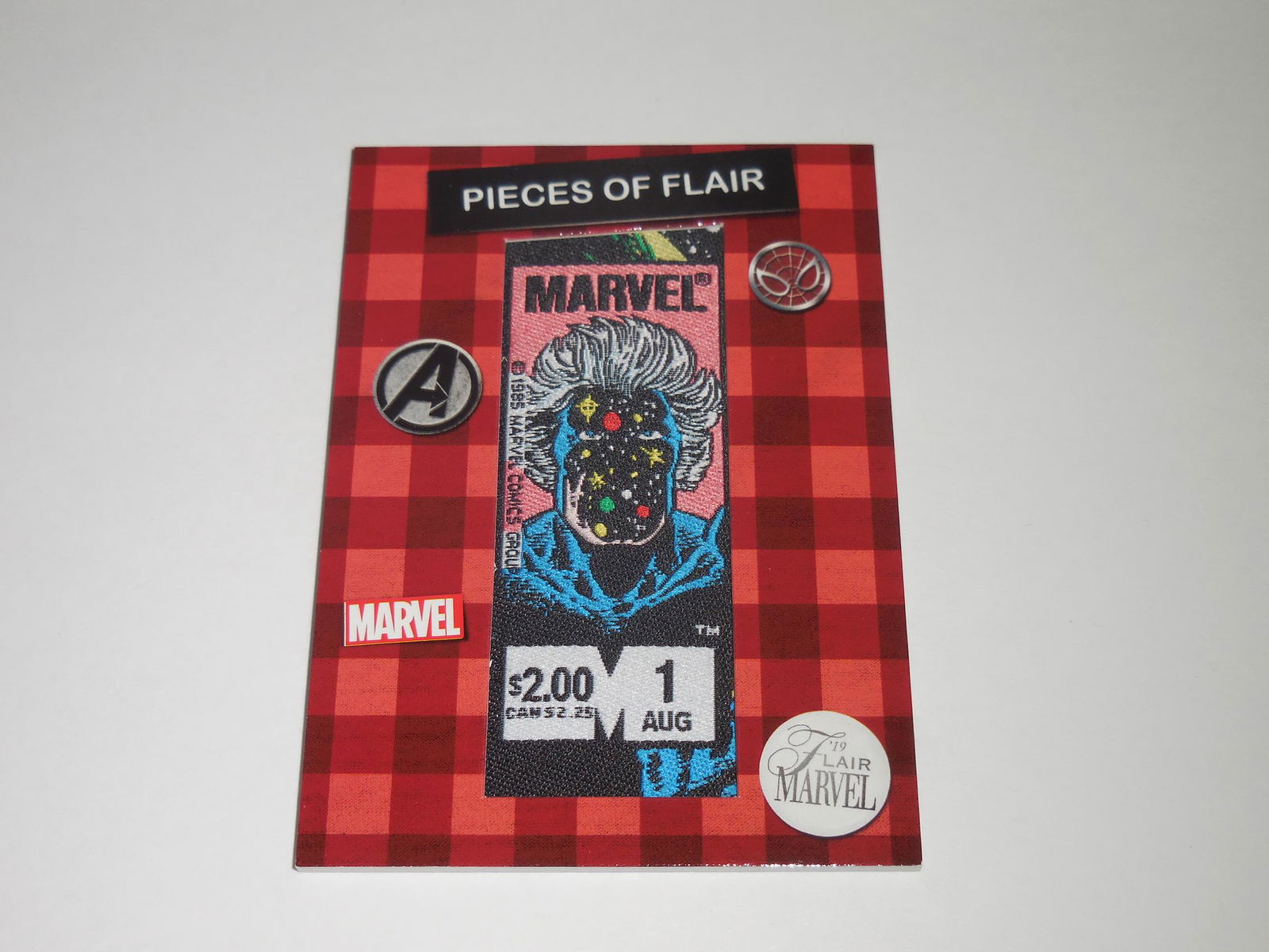 2019 UD MARVEL FLAIR CAPT MARVEL 1985 PATCH RELIC (1 of 2)