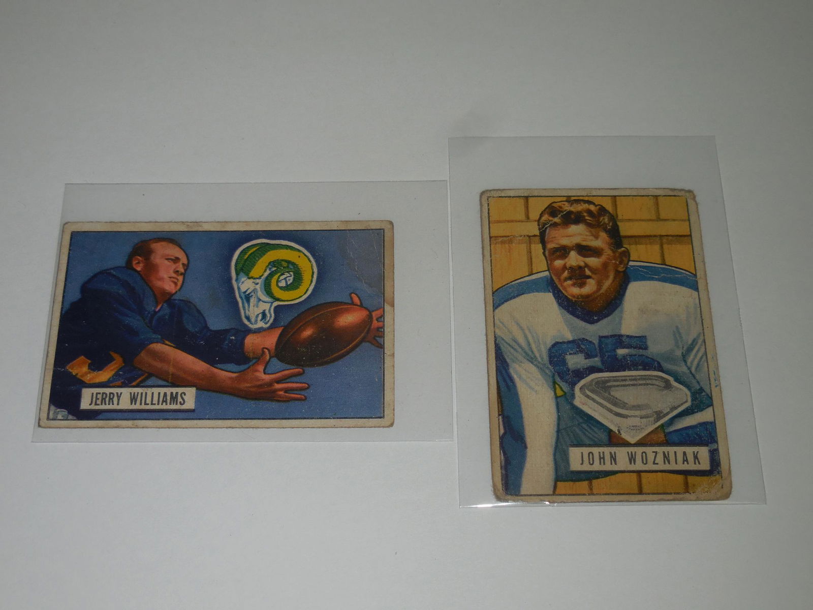 1951 BOWMAN FOOTBALL ROOKIE CARD LOT (1 of 2)