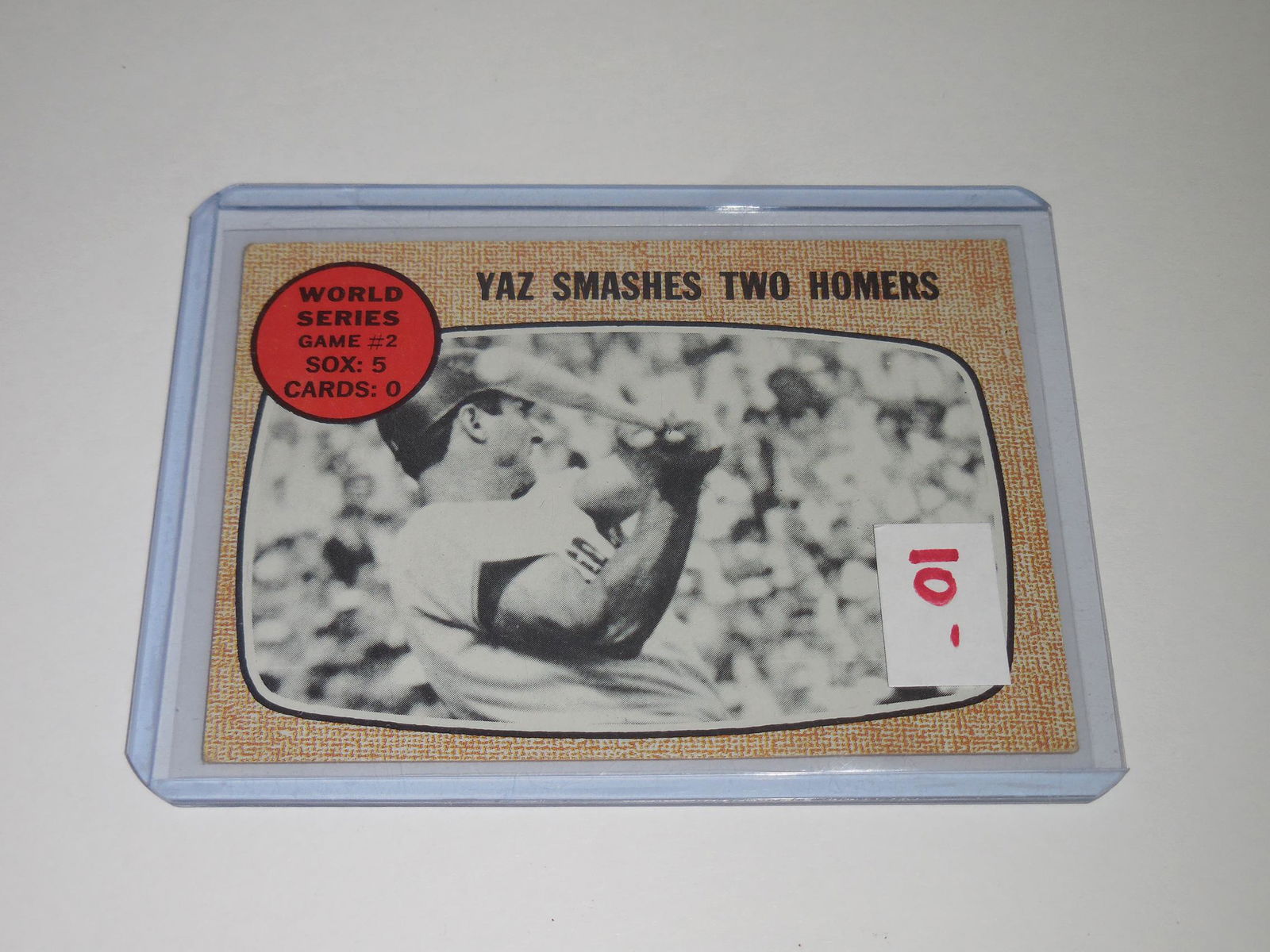 1968 TOPPS #152 1967 WS YAZ SMASHED TWO HOMERS CARL (1 of 2)