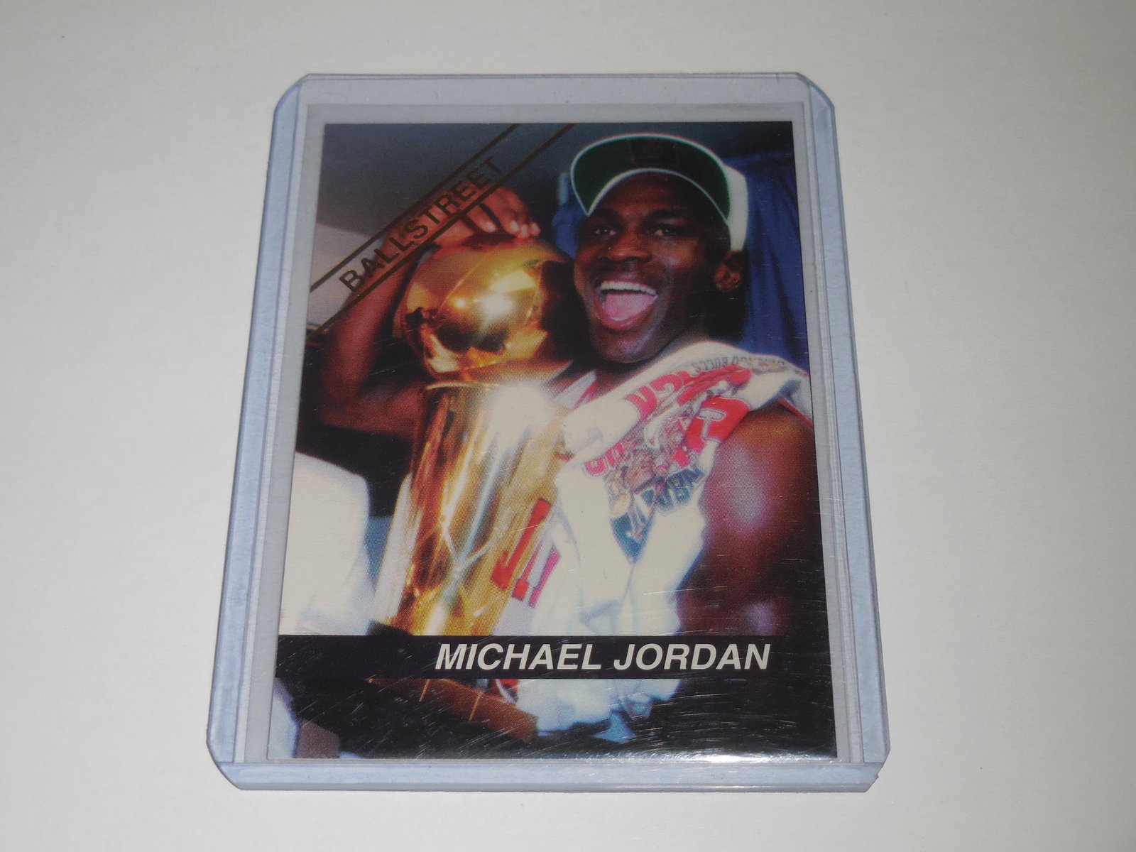 RARE 1992 BALLSTREET VOL 2 #7 MICHAEL JORDAN: Title: RARE 1992 BALLSTREET VOL 2 #7 MICHAEL JORDAN CHAMPIONSHIP CARD Date/Period: MODERN Additional Information: THIS IS A VERY NICE CARD FOR ANY COLLECTOR! THIS ITEM COMES WITH A SLEEVE AND TOP LOAD