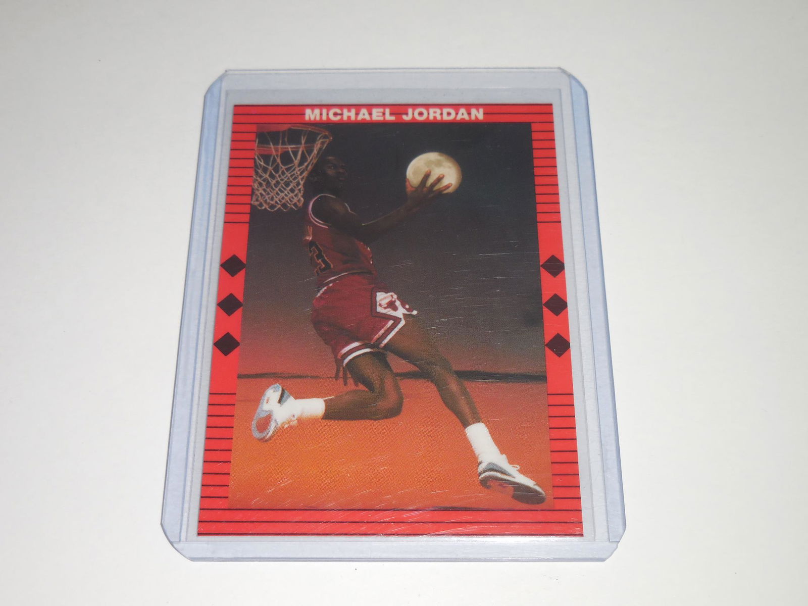 RARE 1990 MICHAEL JORDAN CAREER HIGHLIGHTS CARD BULLS (1 of 2)