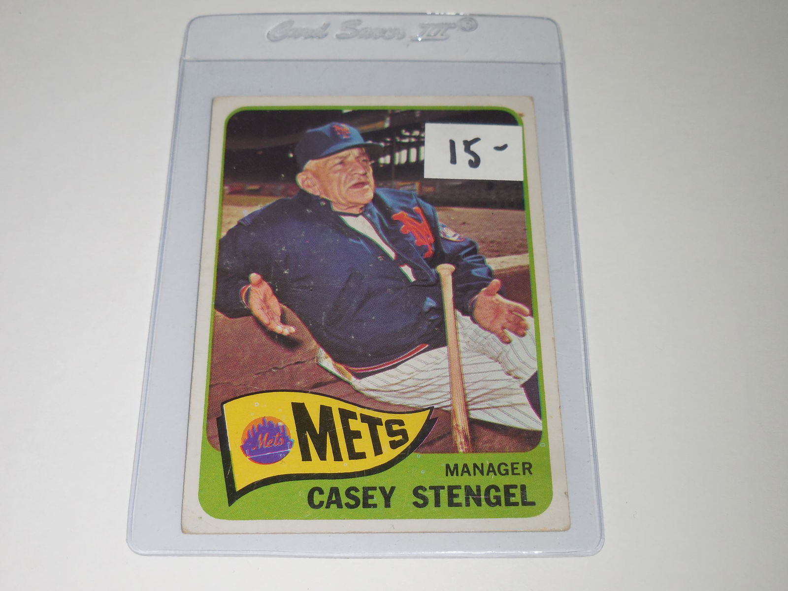 1965 TOPPS #187 CASEY STENGEL NEW YORK METS (1 of 2)