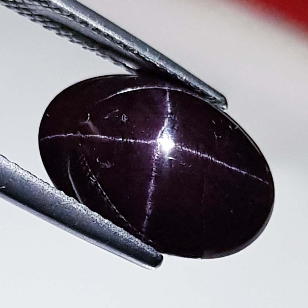 Natural Four Ray Star Garnet 11.78 ct (1 of 5)