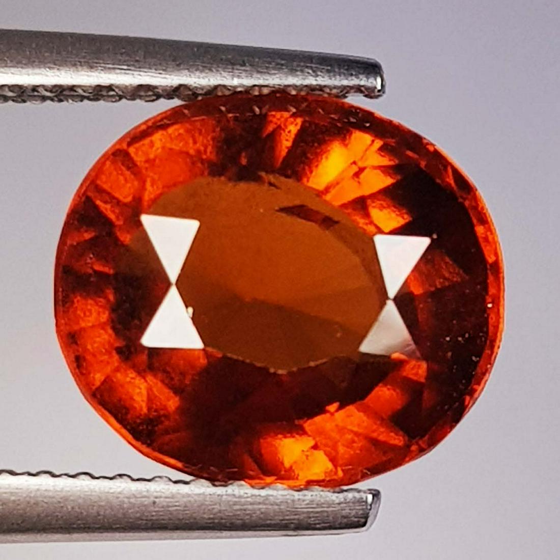 4.18 ct Natural Hessonite Garnet Oval Cut (1 of 4)