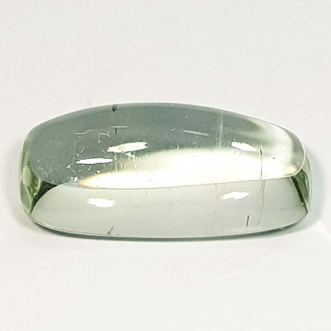 Natural Green Amethyst Rectangular Cabochon 11.88 Ct (1 of 5)