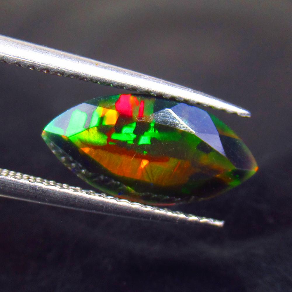 1.67 Ct Natural Ethiopian Black Fire Opal Marquise Cut (1 of 2)
