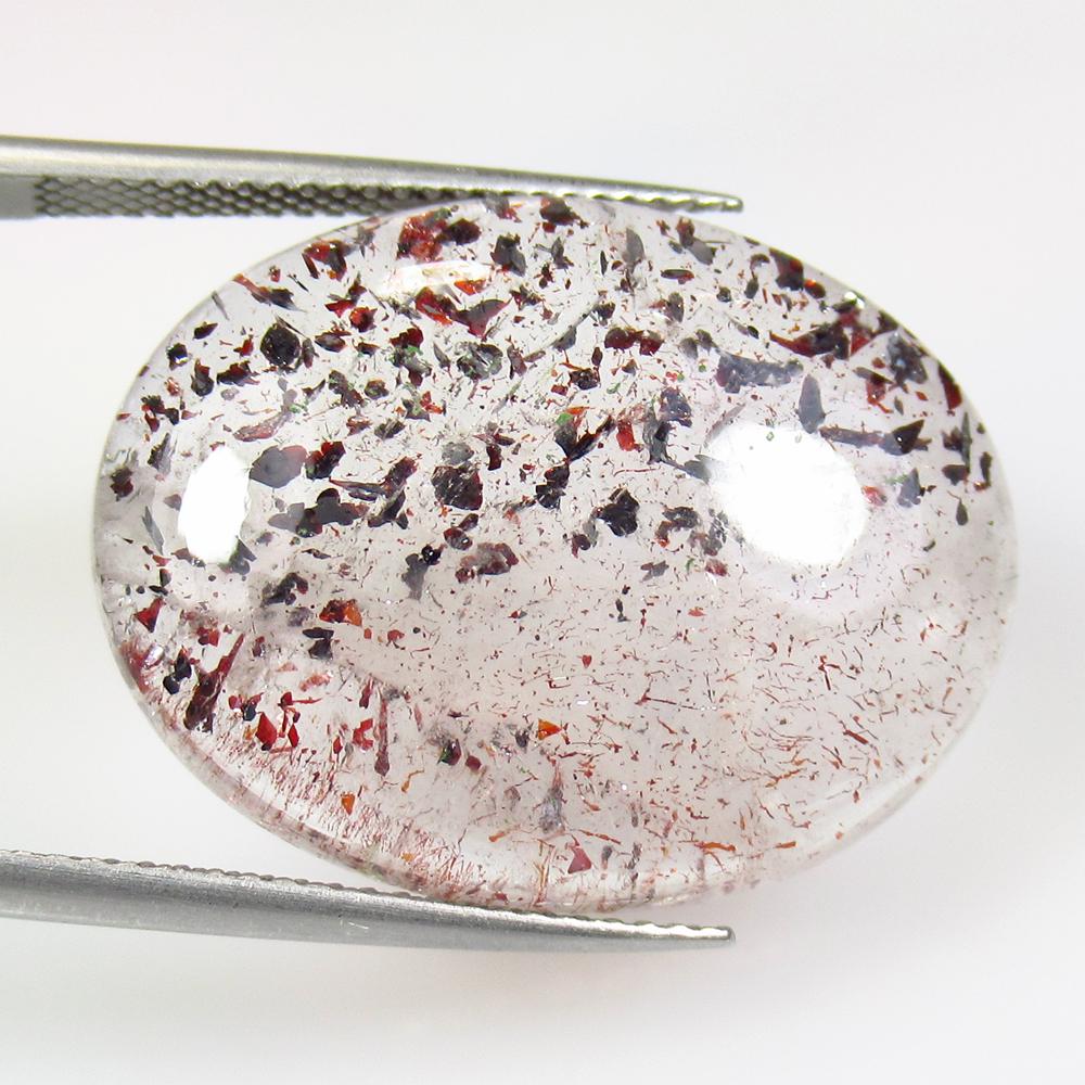 23.70 Ct Natural Rutile Quartz Oval Cab (1 of 2)