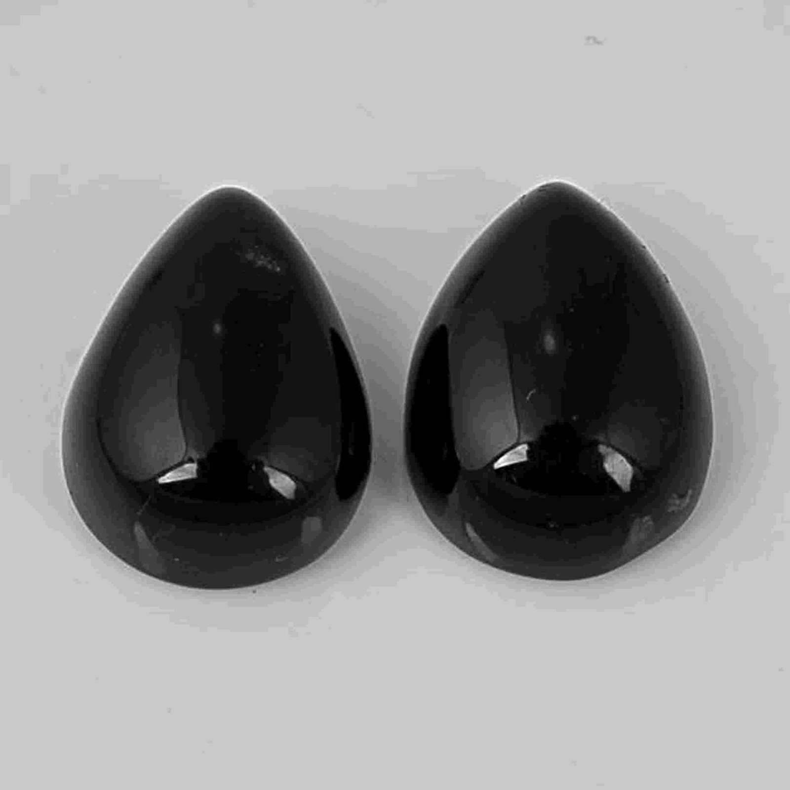 4.85 Carat Black Color Natural Pear Onyx Loose Gemstone (1 of 5)