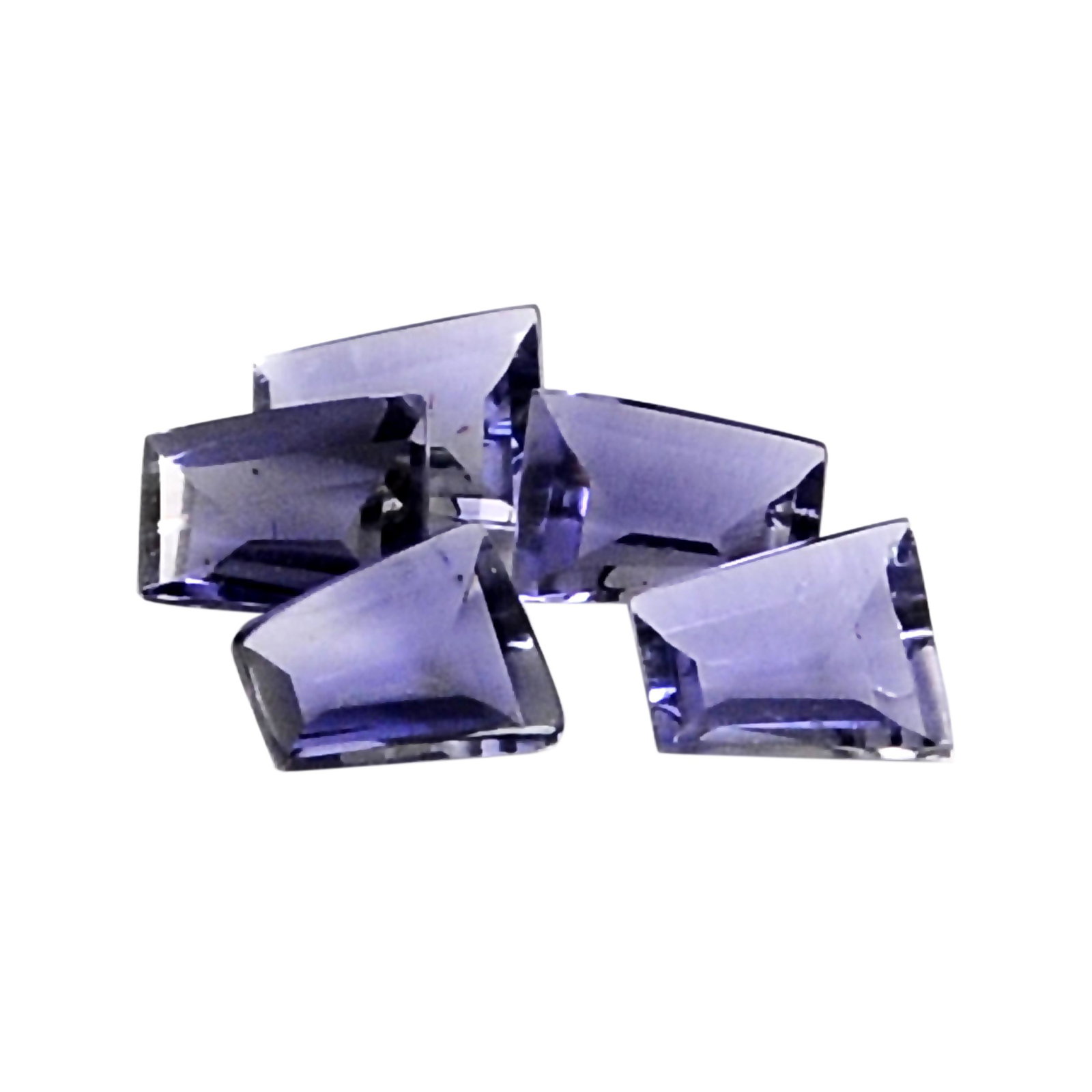 1.01 Ct Dark Blue Fancy Iolite Loose Gemstone 5 Pieces (1 of 3)