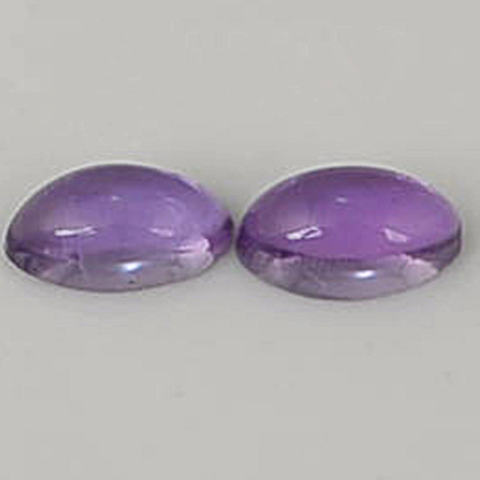0.27 Carat Purple Oval Amethyst Loose Gemstone 2 Pieces (1 of 5)
