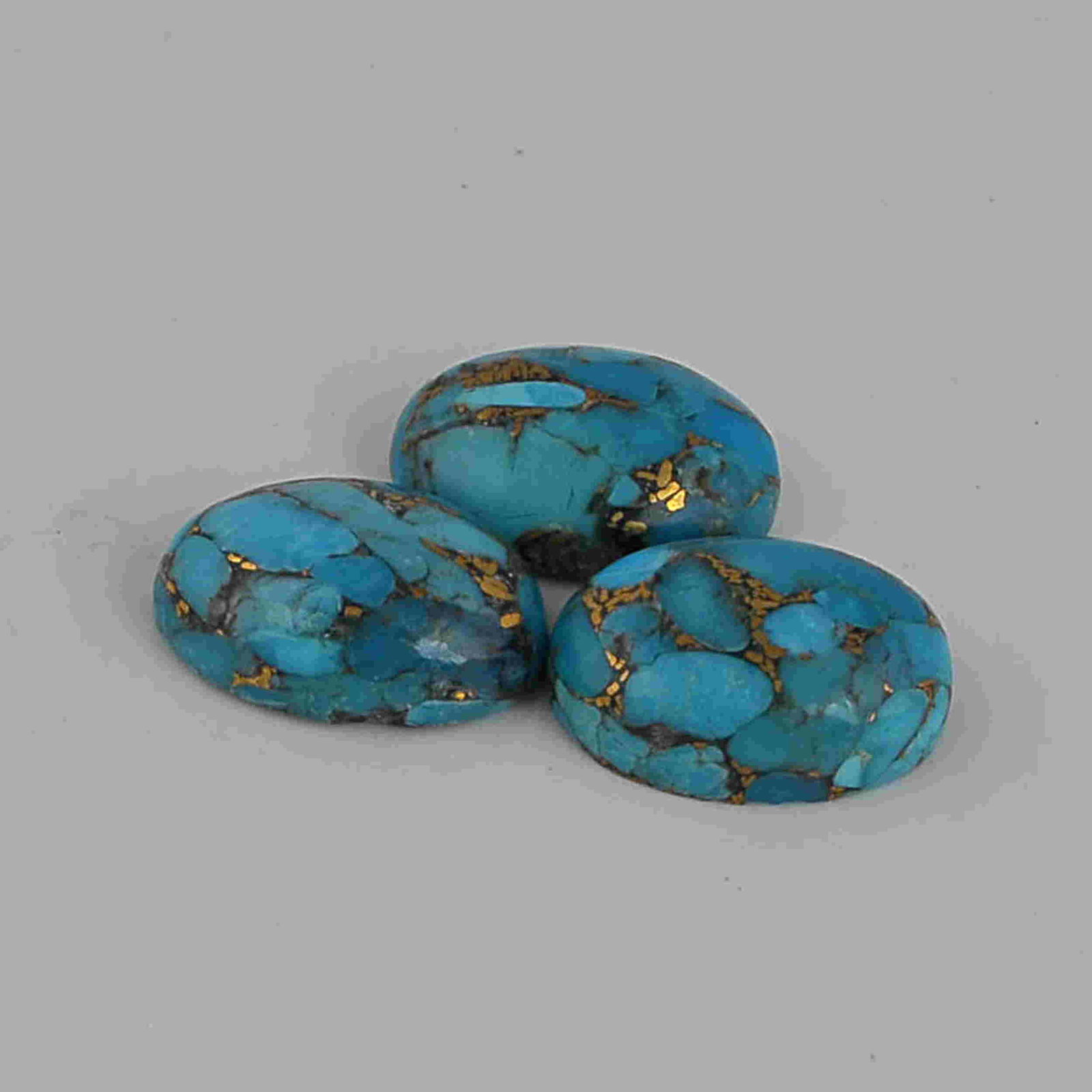 16.6 Carat Blue Natural Oval Copper Turquoise Loose (1 of 6)