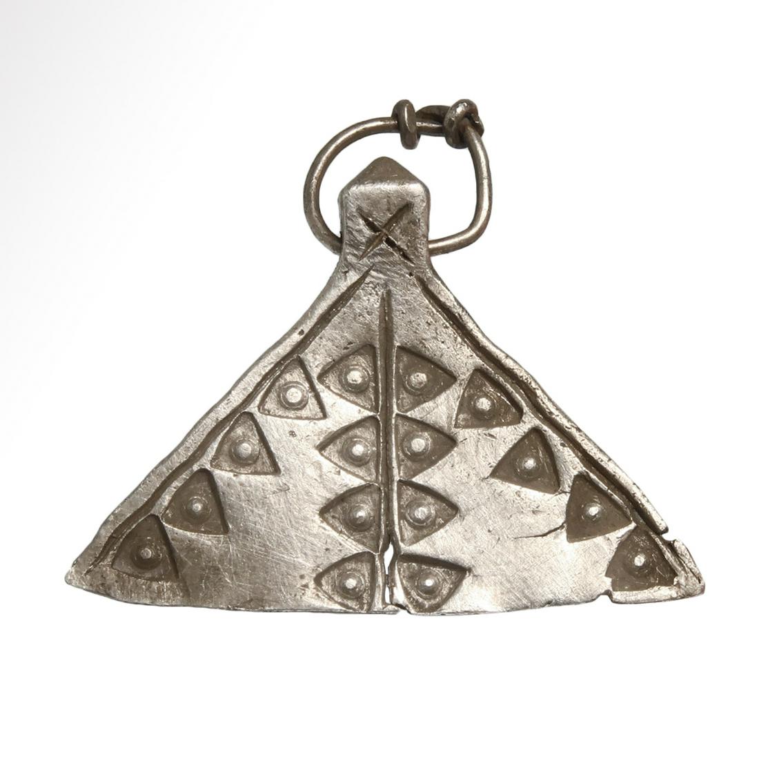 Viking Silver Broad Axe Pendant, c. 9th -11th Century (1 of 6)