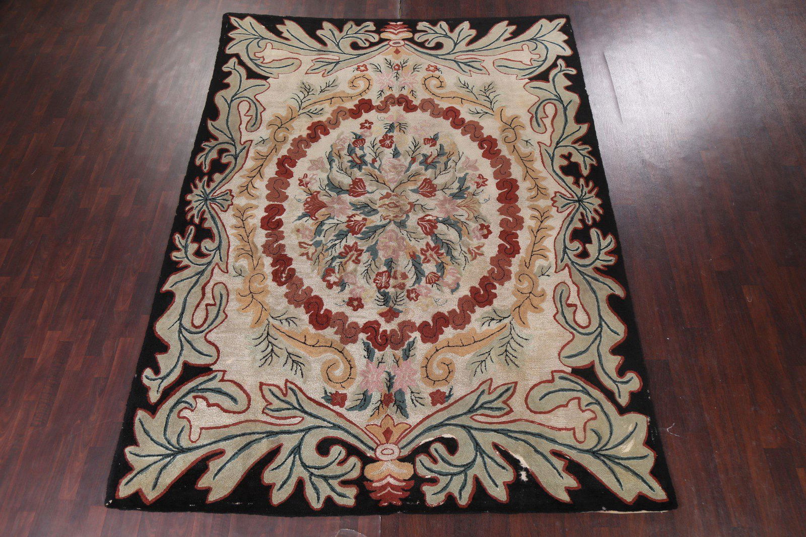 Antique Wool Rya Handmade Area Rug 9x12 (1 of 19)