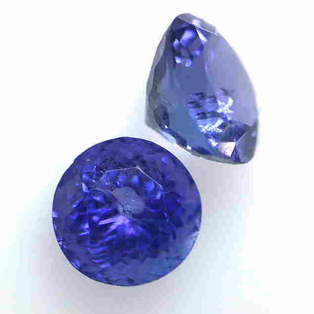 2.09 Cts Pair Of Best Round tananite 2 pcs: Title: 2.09 Cts Pair Of Best Round tananite 2 pcs Color/Clarity: Blue/VS Gemstone Type: Tanzanite Carat Weights: 2.09 Cts Size/Dimensions: 5.94 x 6.13 x 4.13 mm Reserve: $50.00 Shipping: Domestic: Fl