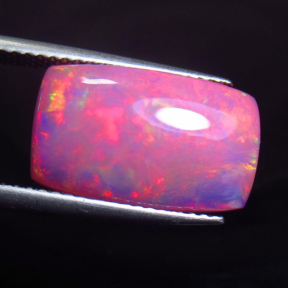 4.35 Ct Natural Pink Fire Opal Cushion Cab (1 of 2)