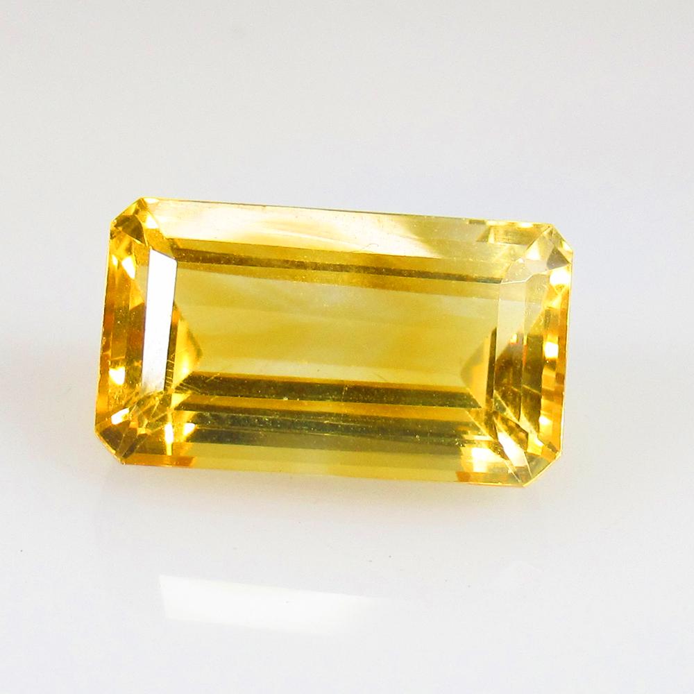 10.87 Ctw Natural Yellow Citrine Octagon Cut (1 of 2)