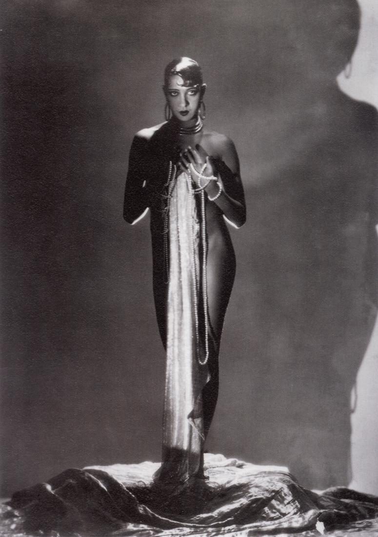 HOYNINGEN-HUENE - Josephine Baker, 1929: Artist: Hoyningen-Huene Title: Josephine Baker, 1929 Medium: Photo Litho, 2008, Italy Dimensions: 6.6x9.35" Description: Heat Wax Mounted on 11x14" Conservation Board Artist Bio: George Hoyningen-Huen