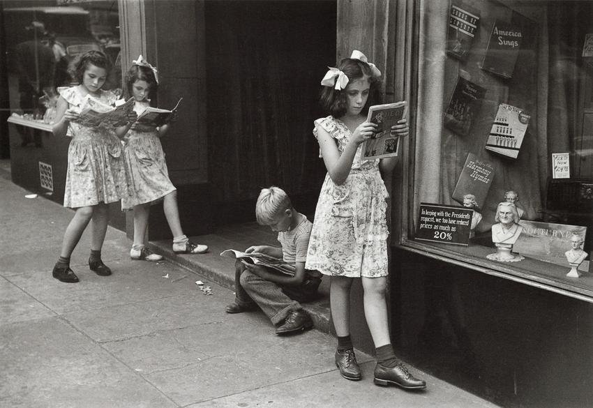 RUTH ORKIN - Comic Book Readers, NYC, 1948 (1 of 1)