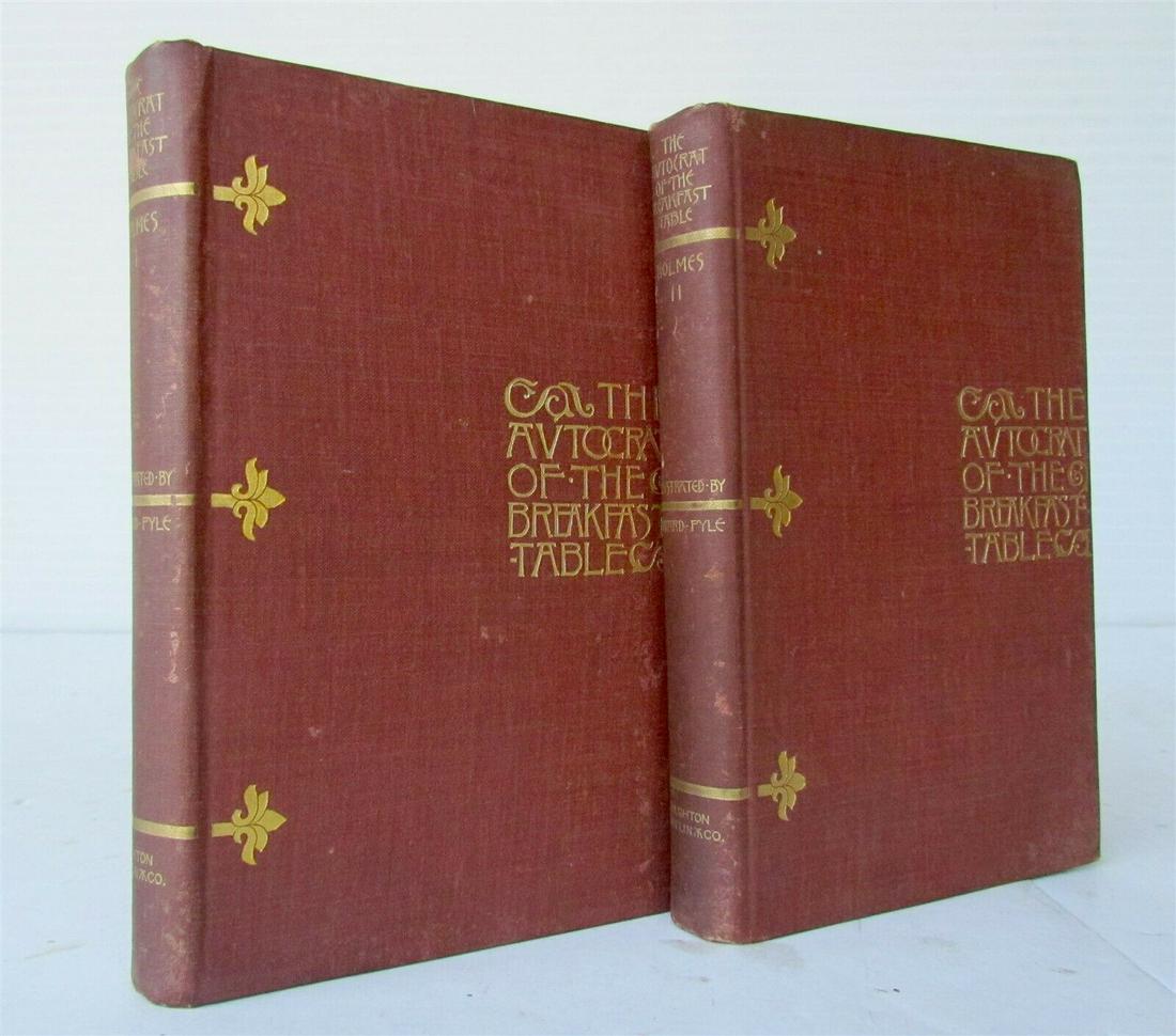 2 VOLUMES THE AUTOCRAT OF THE BREAKFAST TABLE antique (1 of 12)