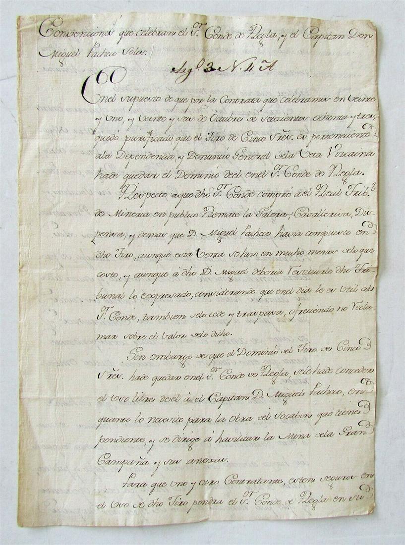 1790 MANUSCRIPT in SPANISH antique 2 leaves w/ WATER: Size 8 1/3 by 12 1/2" 2 leaves (4 pages) Reserve: $49.00 Shipping: Domestic: Flat-rate of $25.00 to anywhere within the contiguous U.S. International: Foreign shipping rates are determined by destinat