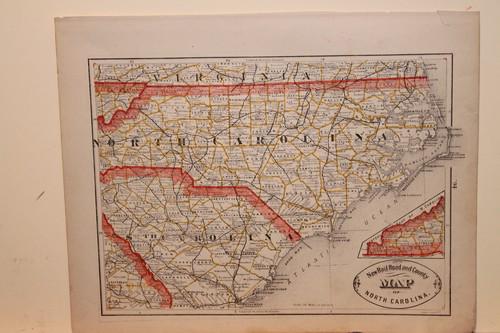 1884 North Carolina Map (1 of 3)