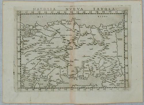 1574 Ruscelli Map of Turkey -- Natolia Nuova Tavola (1 of 1)