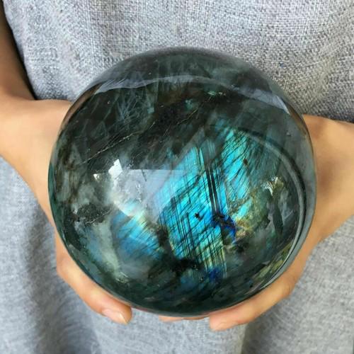 900g~1000g Natural Labradorite Ball Crystal Quartz (1 of 8)