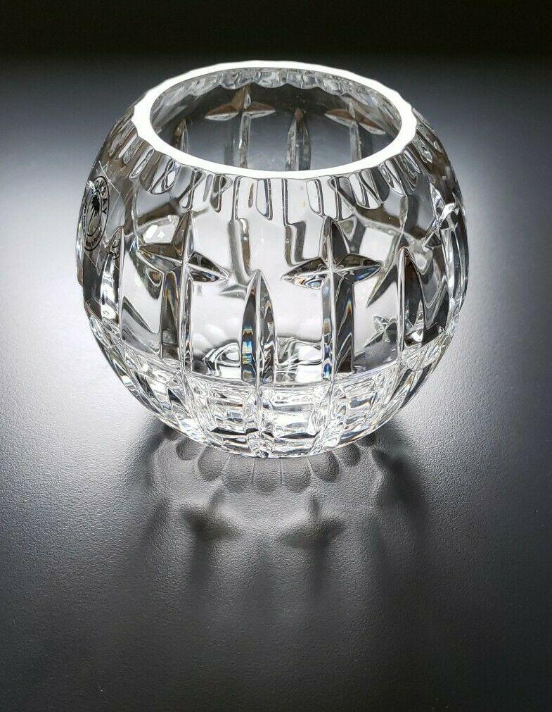 Bombay vase rose lead crystal vintage bowl Poland (1 of 5)