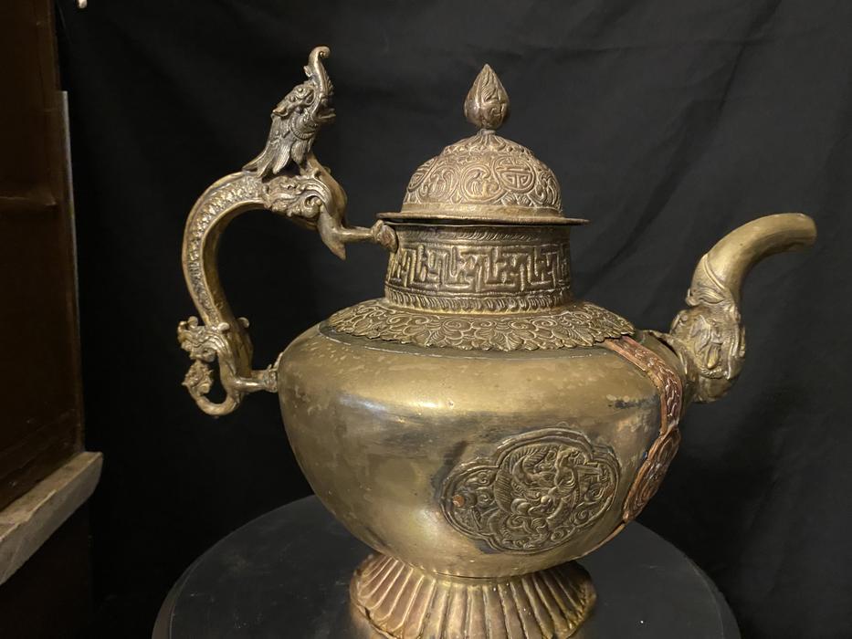 Antique Asian Brass Teapot (1 of 11)