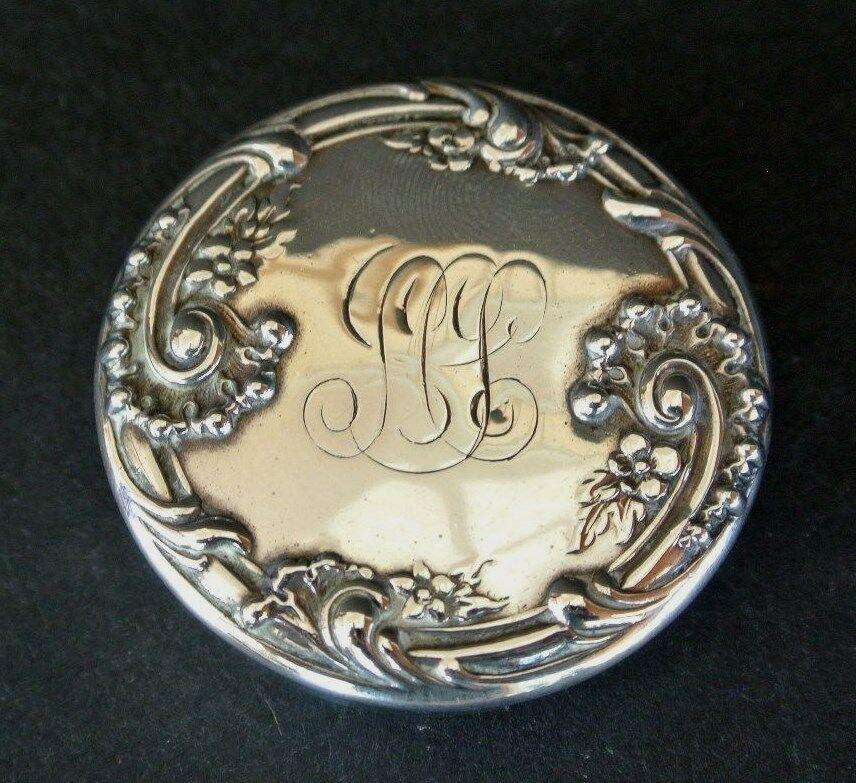 Dominick & Haff pin pill snuff box Sterling Silver (1 of 4)