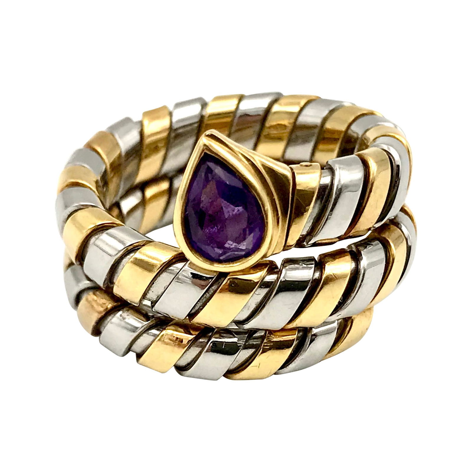 Bulgari Tubogas Serpenti Yellow Gold Stainless Steel (1 of 7)