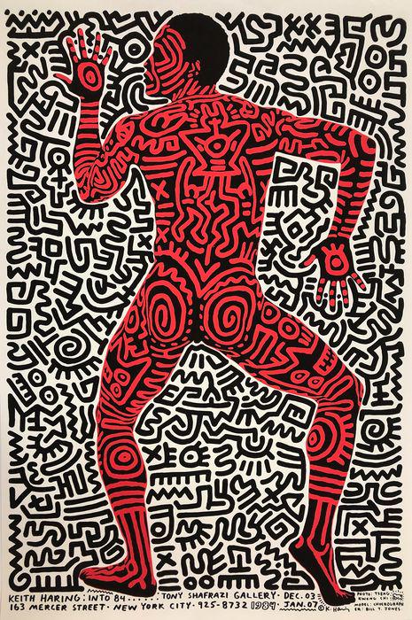 Keith Haring Original Tony Shafrazi poster: Into '84 (1 of 10)