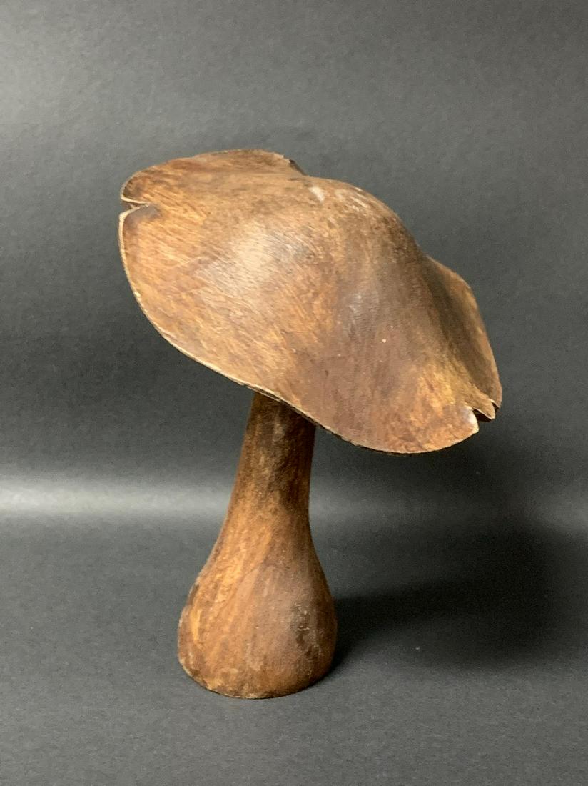 Carved Wood Papermache Mold Mushroom (1 of 6)