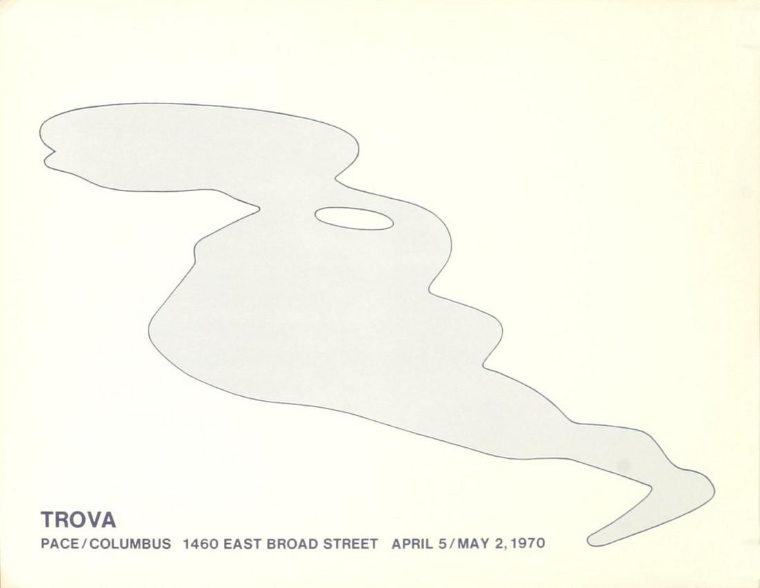 Ernest Trova - Pace, Columbus - 1970 Lithograph 17.5" x: Pace, Columbus by Ernest Trova, 1970 Unsigned Lithograph. Paper size is 17.5 x 22.5 inches, with an image size of 17.5 x 22.5 inches. The Lithograph is from an unknown edition size. and is not framed.