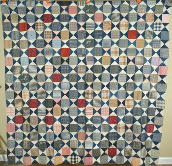 1880's Hourglass Quilt Top (1 of 16)