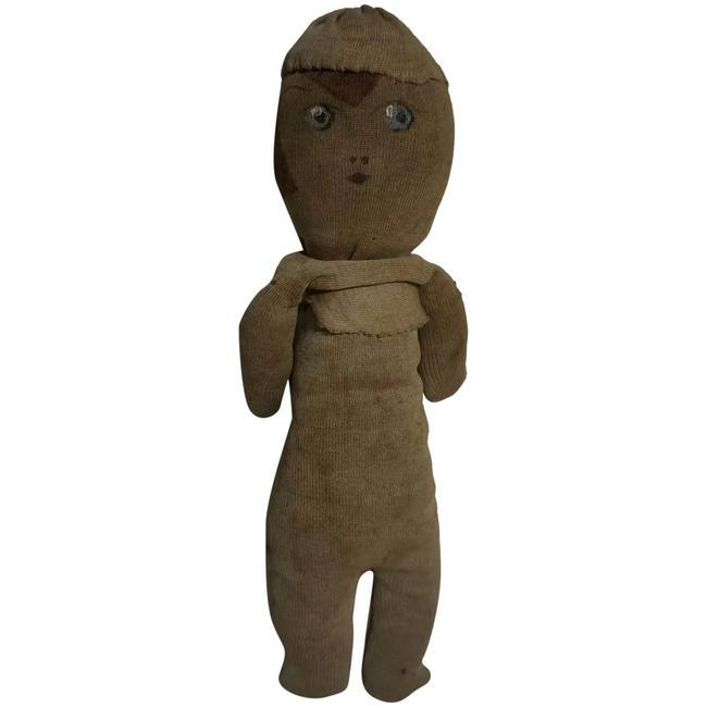 Antique Folk Americana hand made cloth Doll (1 of 9)