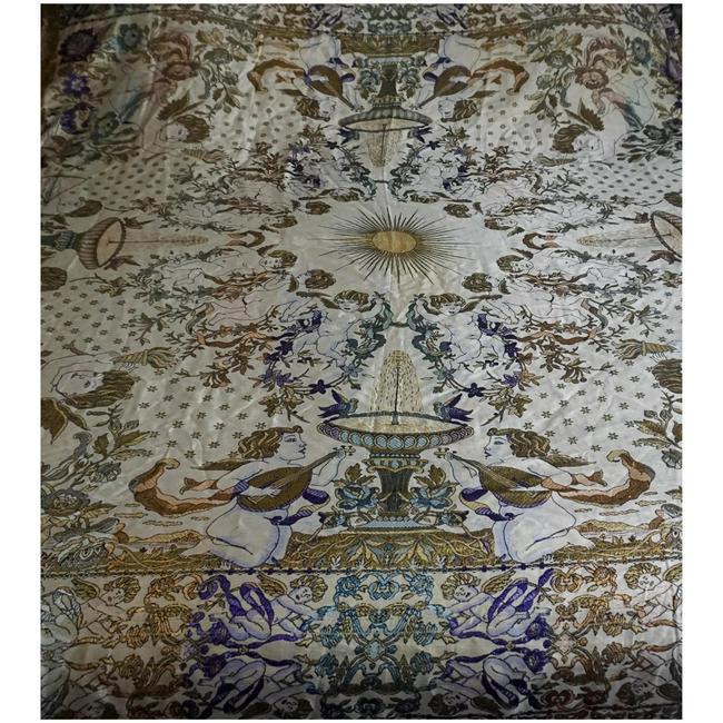 Vintage Italian Silk Blend Bedspread with Cherubs (1 of 14)