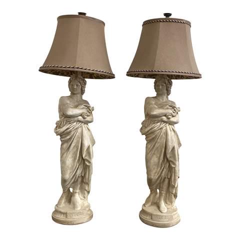 1940s Sculptural Italian Lamps - a Pair (1 of 10)
