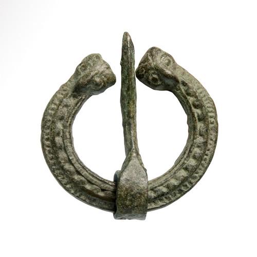 Viking Bronze Brooch, Eagles Heads, c. 9th-10th Century (1 of 7)