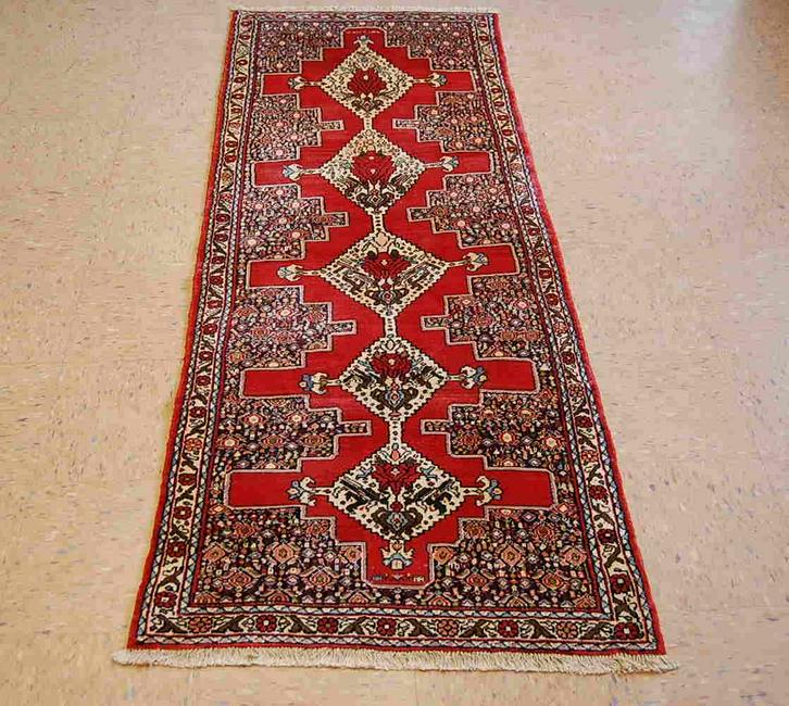 Circa 1930s ANTIQUE BEJAR RUNNER RUG 2.5x7.1 HIGHLY (1 of 11)